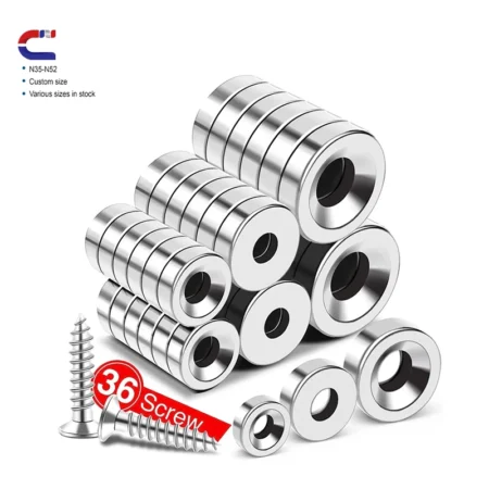 Versatile Neodymium Magnet with Hole for Hanging Applications