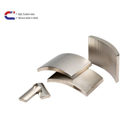 N52 neodymium arc magnets in custom sizes, various options in stock